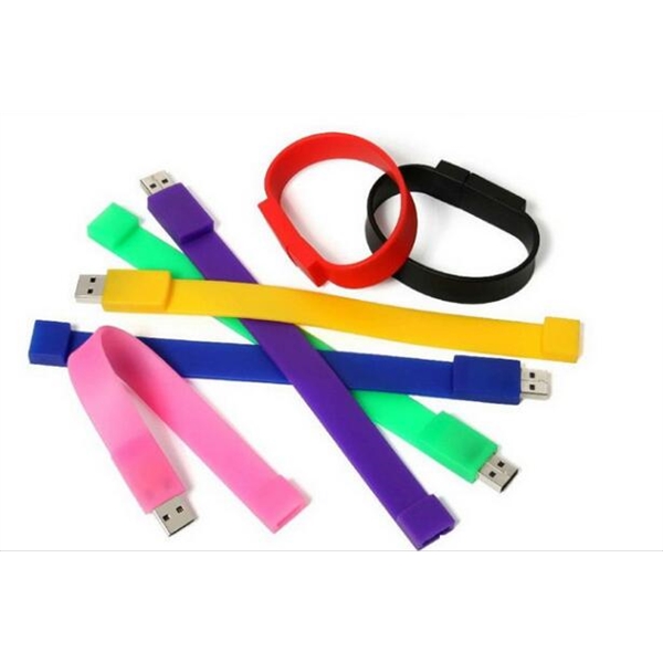 USB Silicone Bracelet Wristbands