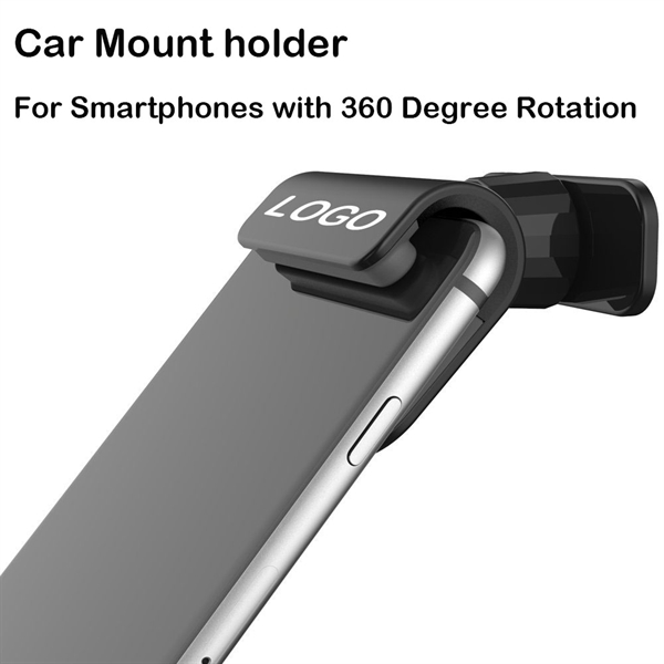 Car Mount holder For Smartphones with 360 Degree Rotation