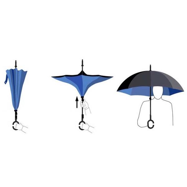 Umbrella with C-Shaped Handle