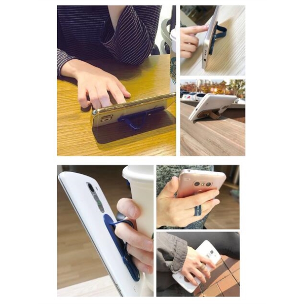 Silicone Cell Phone Finger Ring Grip Stand