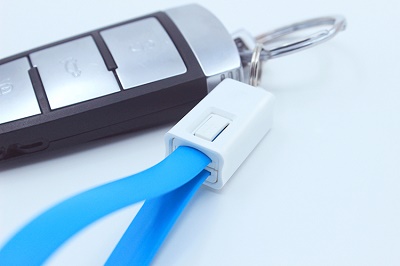 Charging Cable 20CM Noodle Flat Keychain