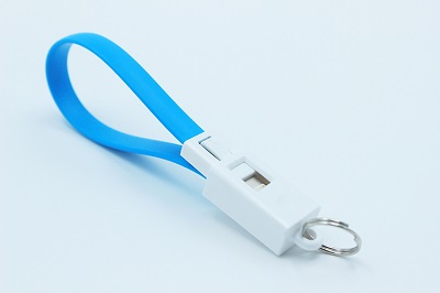 Charging Cable 20CM Noodle Flat Keychain
