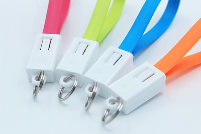 Charging Cable 20CM Noodle Flat Keychain