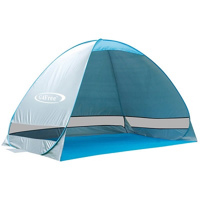 Outdoor Automatic Pop up Instant Portable Cabana Beach Tent