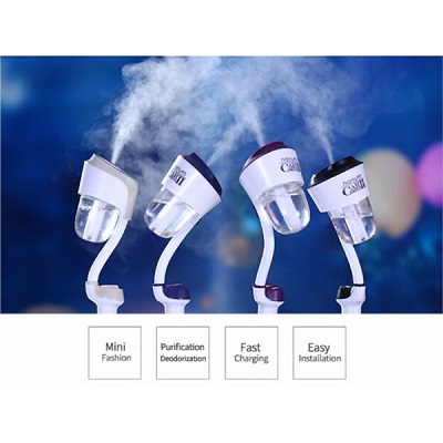 Car Aroma Humidifier Air Purifier With USB Car Charger