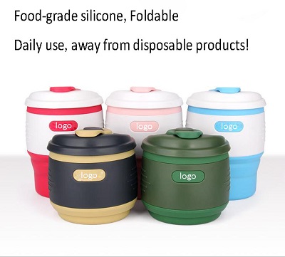 Environmentally Friendly Collapsible Silicone Coffee Cup