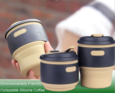 Environmentally Friendly Collapsible Silicone Coffee Cup