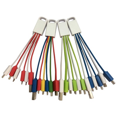 All in one Multiple USB Fast Charging Cables with Print logo