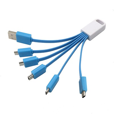 All in one Multiple USB Fast Charging Cables with Print logo