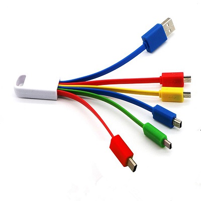 All in one Multiple USB Fast Charging Cables with Print logo