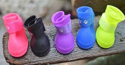 Waterproof Dog Rain Boots with Candy Colors