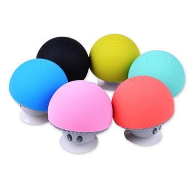 Silicone Mushroom Shape Waterproof Sucker Bluetooth Speaker