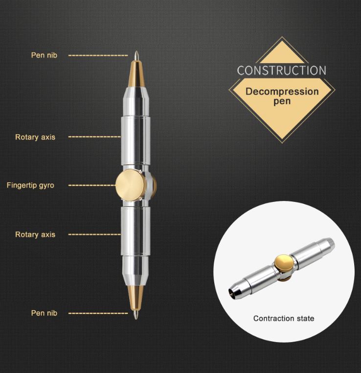 New Style Fidget Spinner Pen with OEM Logo