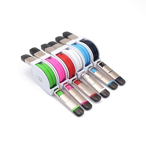 Free Shipping Colorful 2 in 1 Retractable Micro USB Cable Sync Data Charger Cable for Mobile