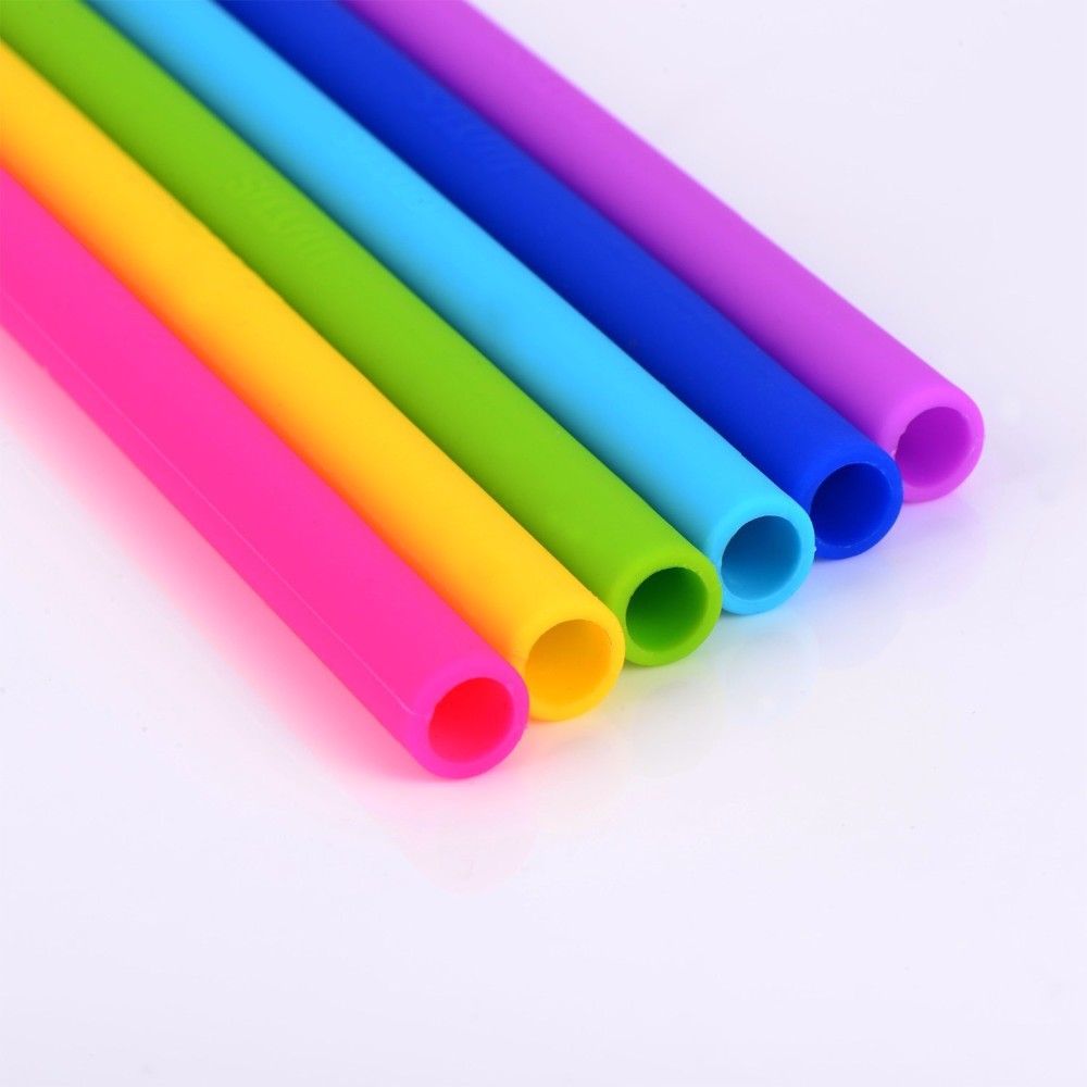 Flexible Folding Reusable Silicone Drinking Straws