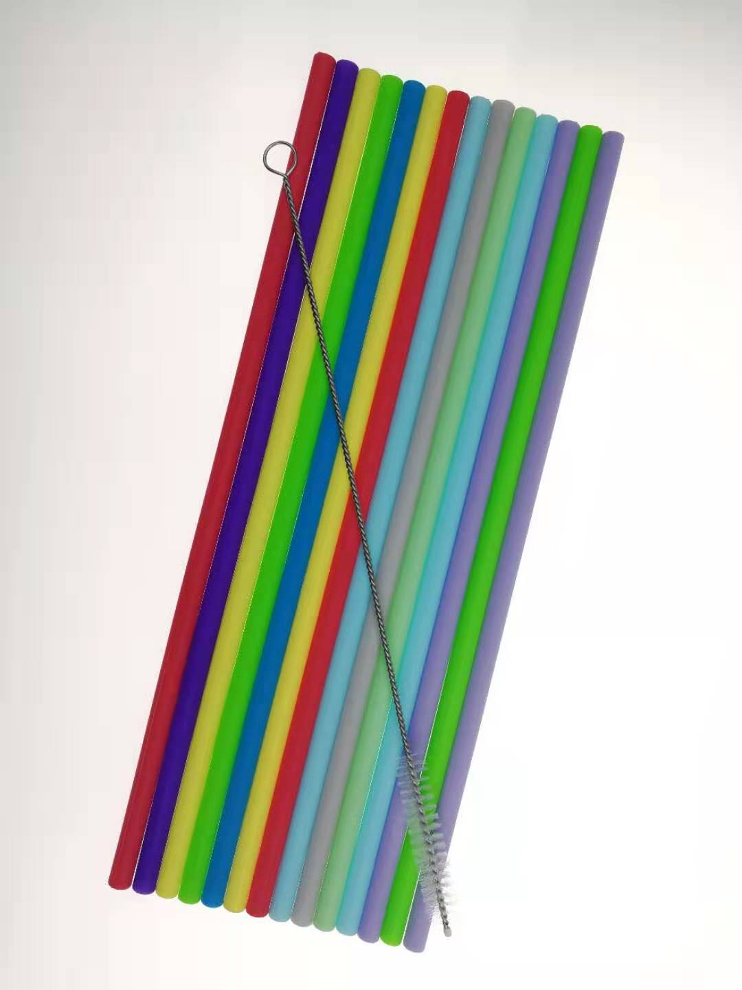 Flexible Folding Reusable Silicone Drinking Straws