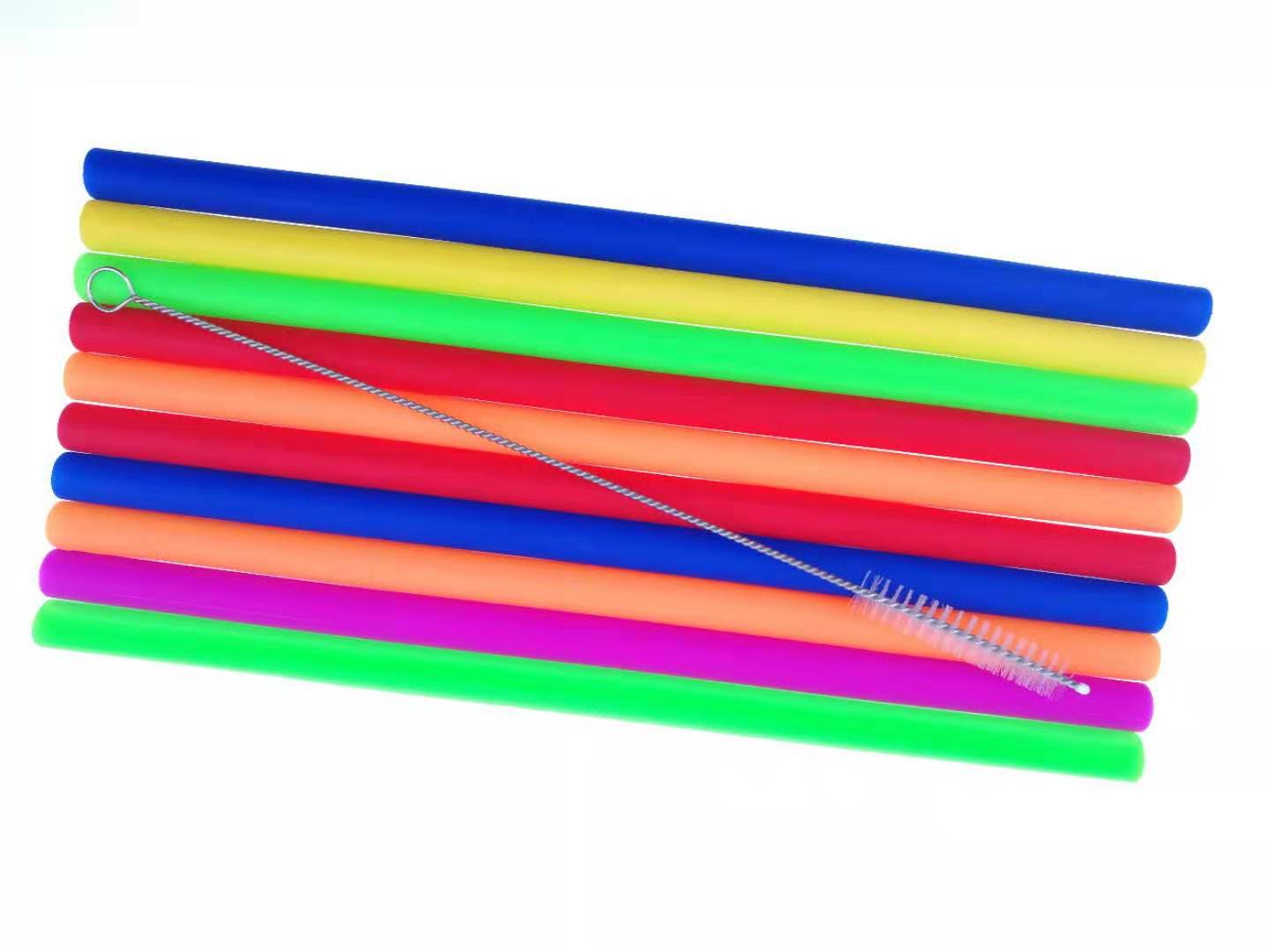 Flexible Folding Reusable Silicone Drinking Straws