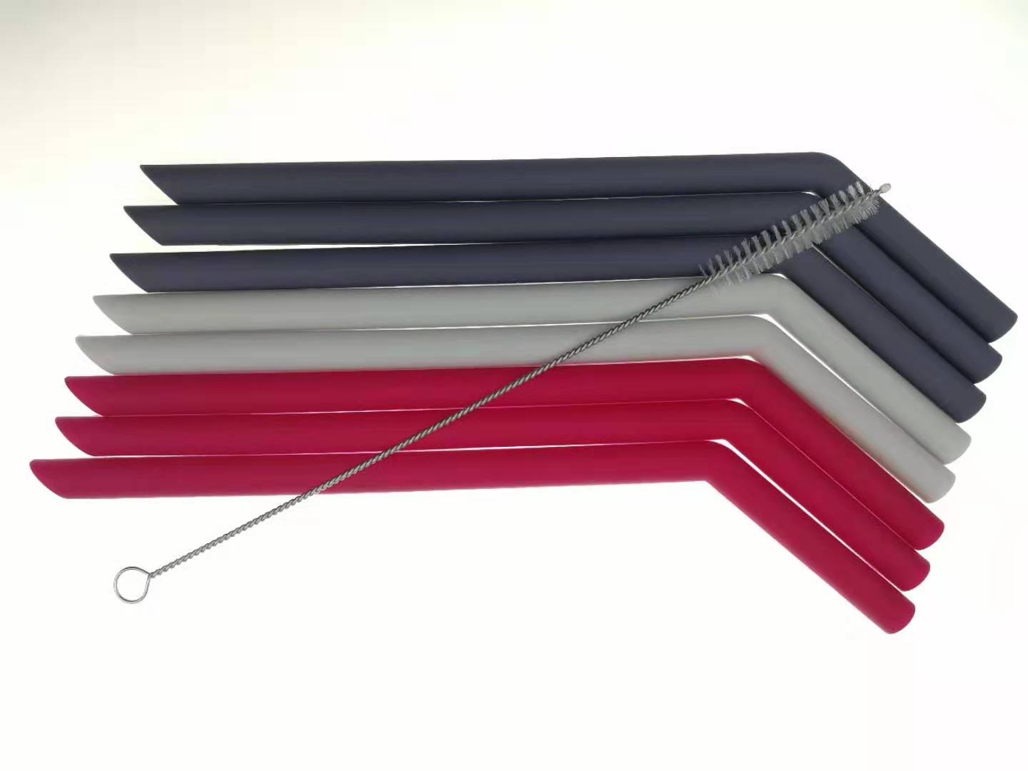 Flexible Folding Reusable Silicone Drinking Straws