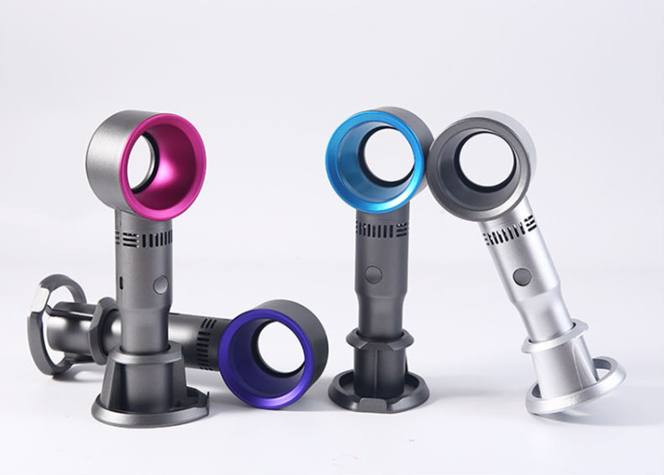 Phone Holder Portable Bladeless Handheld Fan