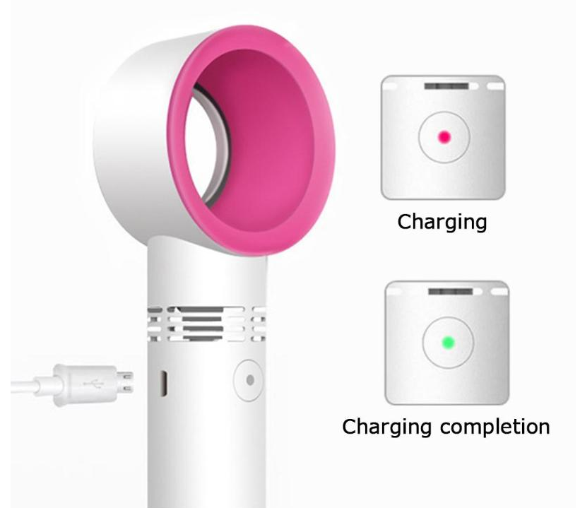 Portable Summer Air cooling Rechargeable USB Bladeless Mini Fan
