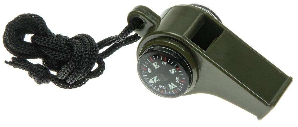 3 in 1 Survival Whistle with Compass and Thermometer Function