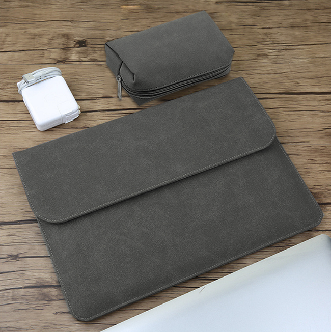 PU Laptop Sleeve with power sleeve for Mac Book air