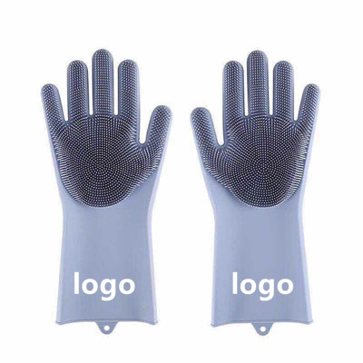 Silicone Brushed Dishwashing Gloves
